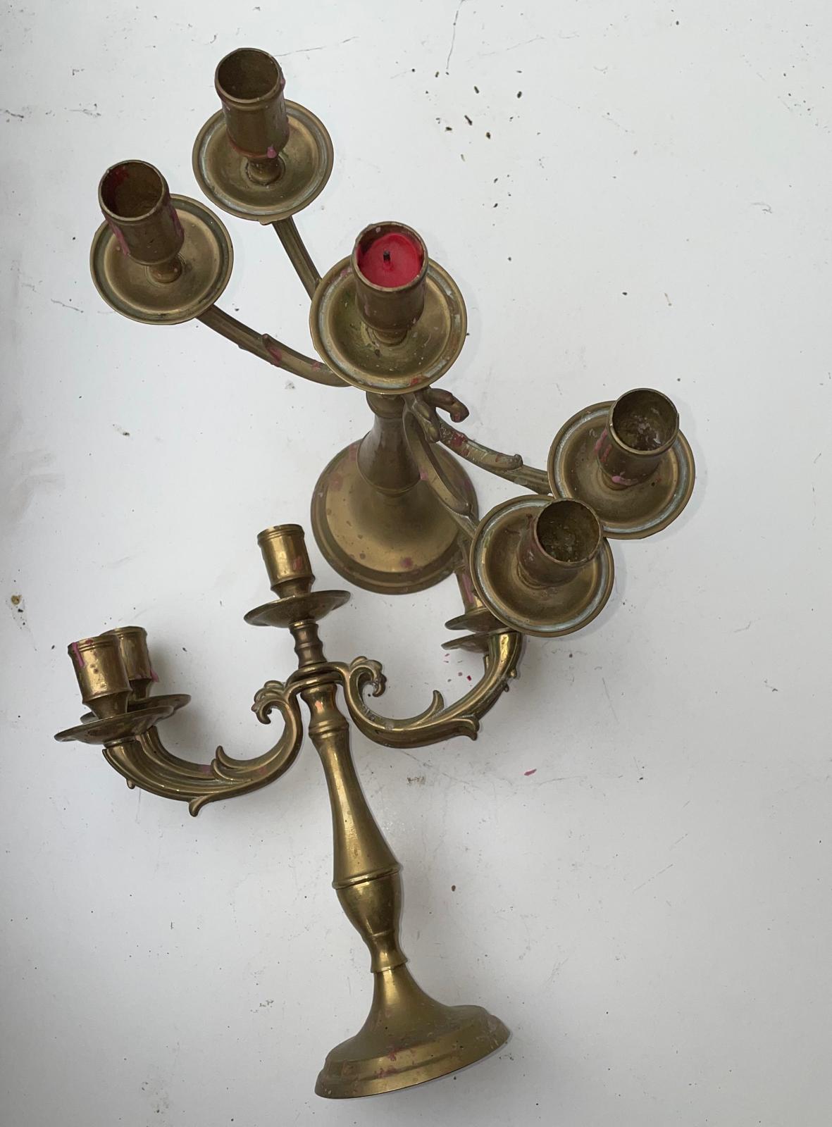 2 Bougeoires à 4 branches pliables