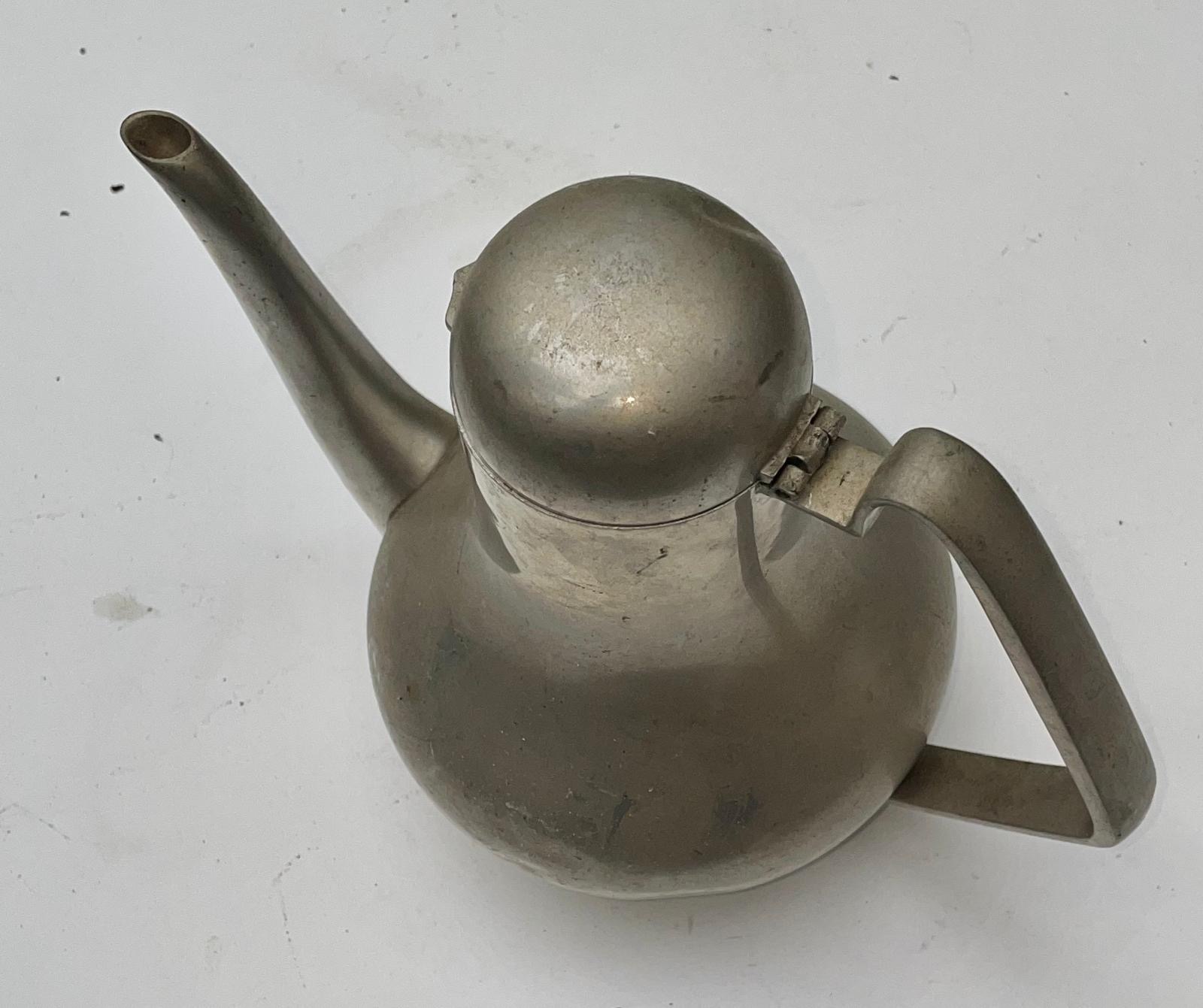 Théllière et cafetière étain fin