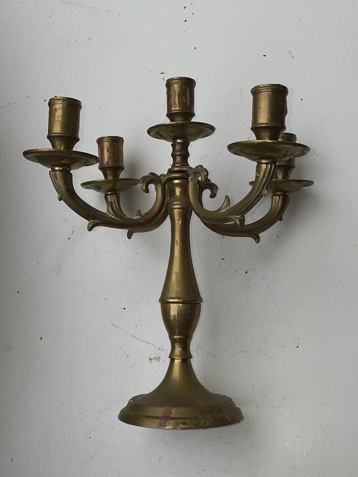 2 Bougeoires à 4 branches pliables